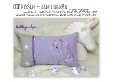 Stickdatei - ITH Kissen Baby Unicorn 3